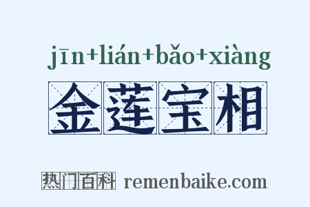 金莲宝相是什么意思的图片
